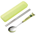 Green panda two-piece set (spoon and chopsticks)