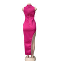 Space layer sleeveless diamond tassel high slit sexy bodycon dress european and american african hip cover dress big sale