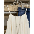 Women's new summer casual minimalist solid color double-layer design loose tank top
