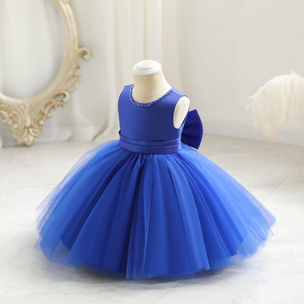 children's clothing, kids' formal dresses, solid color princess dresses, baby's first birthday butterfly dress, baby dress