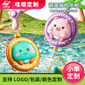 【customizable】kids' backpack water gun toy - cartoon outdoor pull-back beach water gun - night market stall item