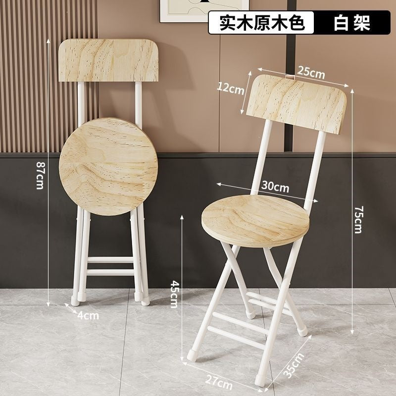 Folding chair popular simple folding stool for home dining chair dormitory outdoor chair white negotiation chair portable training chair