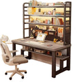 Computer desk for home student bedroom simple desk bookshelf all-in-one writing desk high-looking perforated board study table