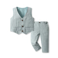Boyssuit spring clothes handsome flower boy vest three-piece set baby spring & fall style six one year old dress children's dress