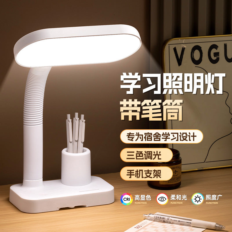 Eye-care desk lamp - adjustable gooseneck reading light for students and kids - protects eyesight for reading, studying, writing, and homework