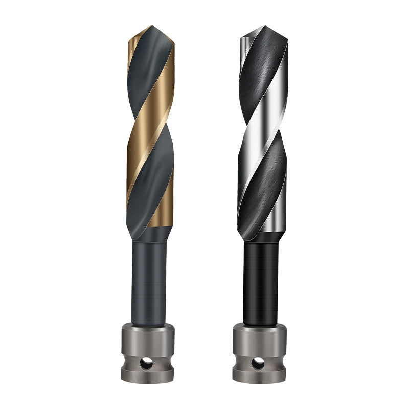 Special woodworking long cable stitch drill bit for electric wrench, template drill conversion joint, wooden board opening and punching sleeve