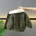 Fall and winter  new arrival cool baby fleece-lined cotton coat kids winter clothing thickened clothes fashionable boy outwear