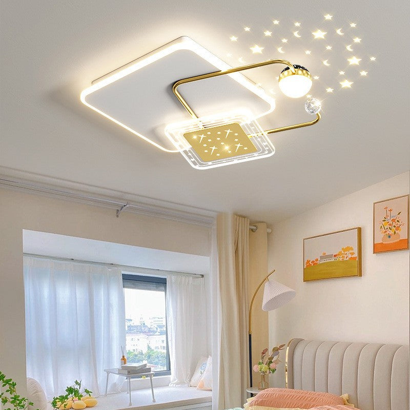 Modern living room light 2024 new simple atmosphere light luxury starry sky ceiling main light Guangdong Zhongshan lighting package