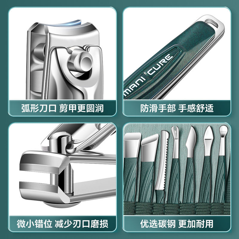 Nail clipper set manicure manicure tools german stainless steel nail scissors nail clipper set pedicure knife cross-border