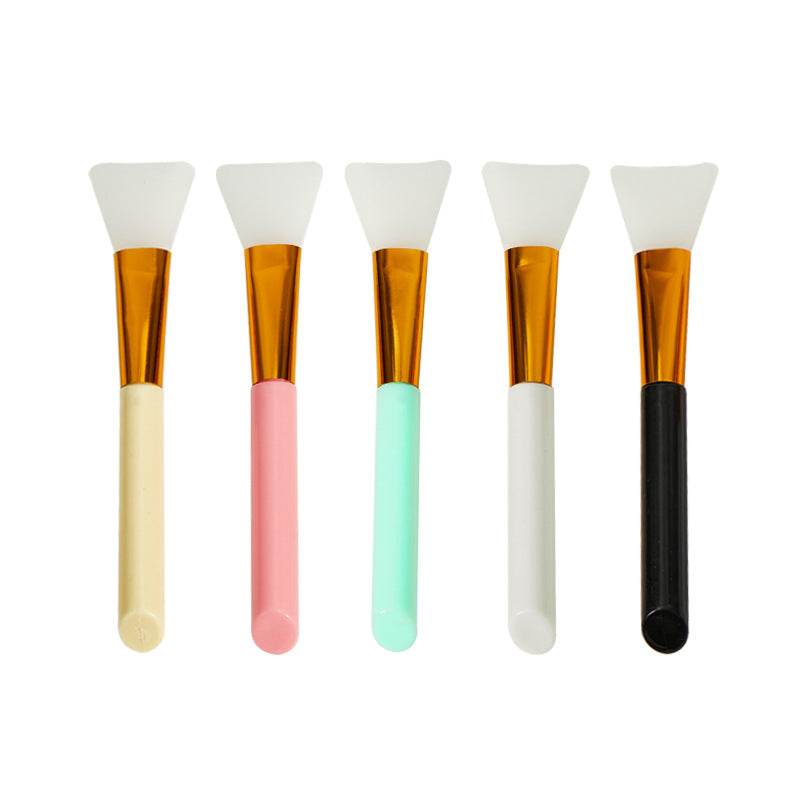 Directly from the manufacturer Slant tail silicone mask brush DIY homemade mask smear soft head convenient film stick beauty tool