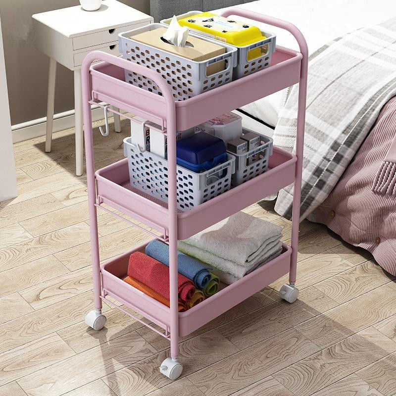 Removable trolley rack Bedroom snacks Cosmetics Multi-layer bedside storage rack Kitchen storage rack