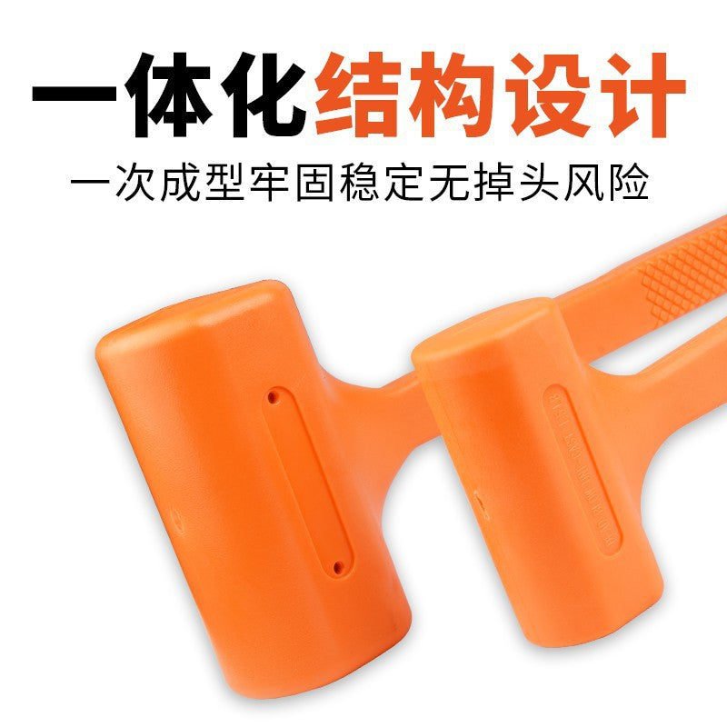 Rubber hammer rubber hammer decoration tile floor wood multi-functional installation hammer plastic hammer non-elastic hammer