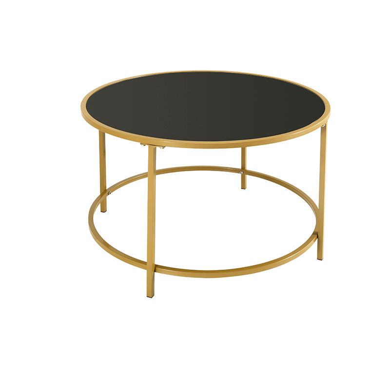 Tempered glass coffee table - modern minimalist accent table with a touch of luxury