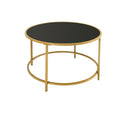 Tempered glass coffee table - modern minimalist accent table with a touch of luxury