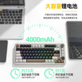 Attack shark x85pro tri-mode rgb bluetooth wireless illuminated customizable hot-swappable mechanical keyboard with display