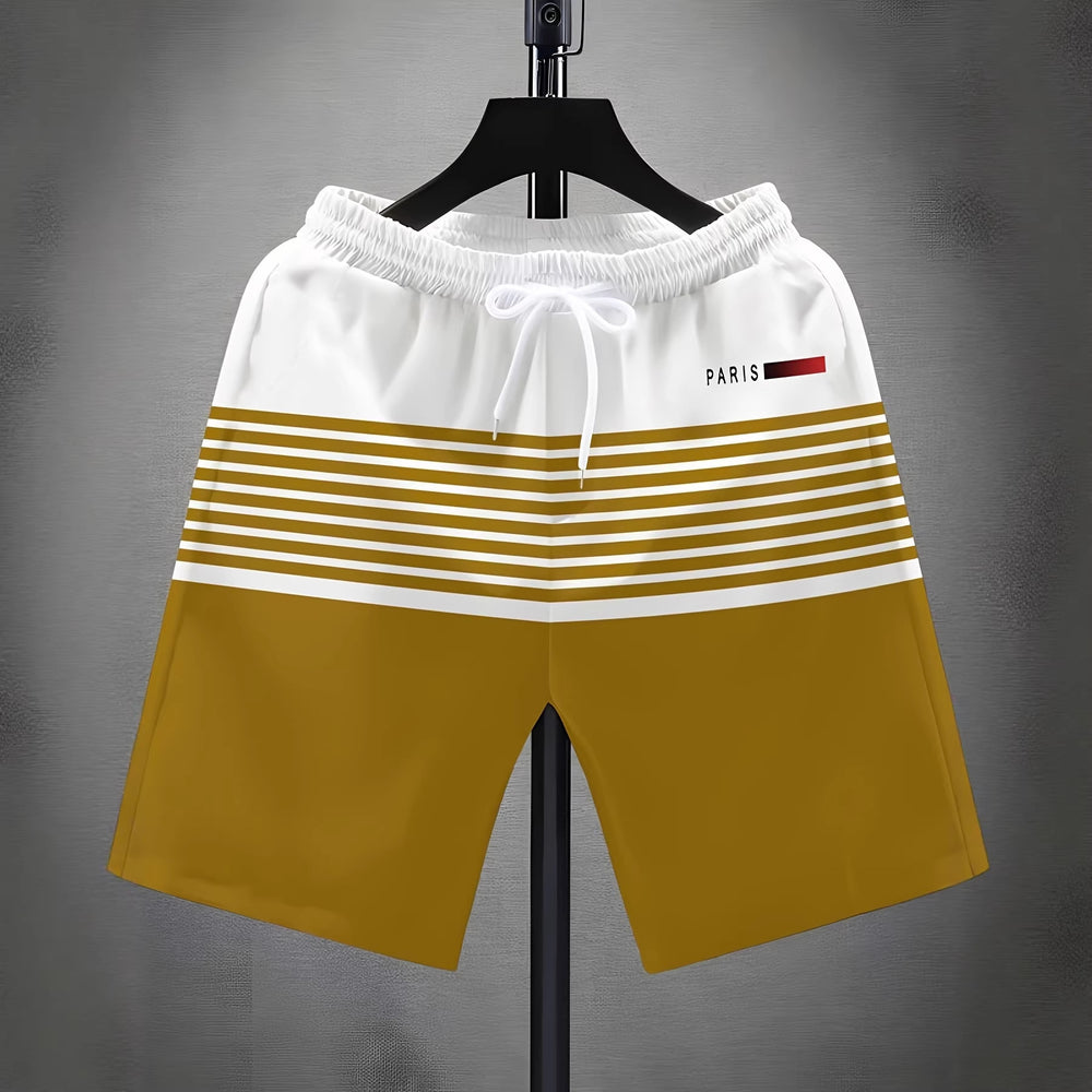 trending men's swim trunks, quick-dry swim shorts, casual athletic beach shorts, new european and american styles