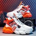 Spring men's shoes winter middle school basketball sports running shoes youth casual high-top chunky sole dad shoes trendy sneakers