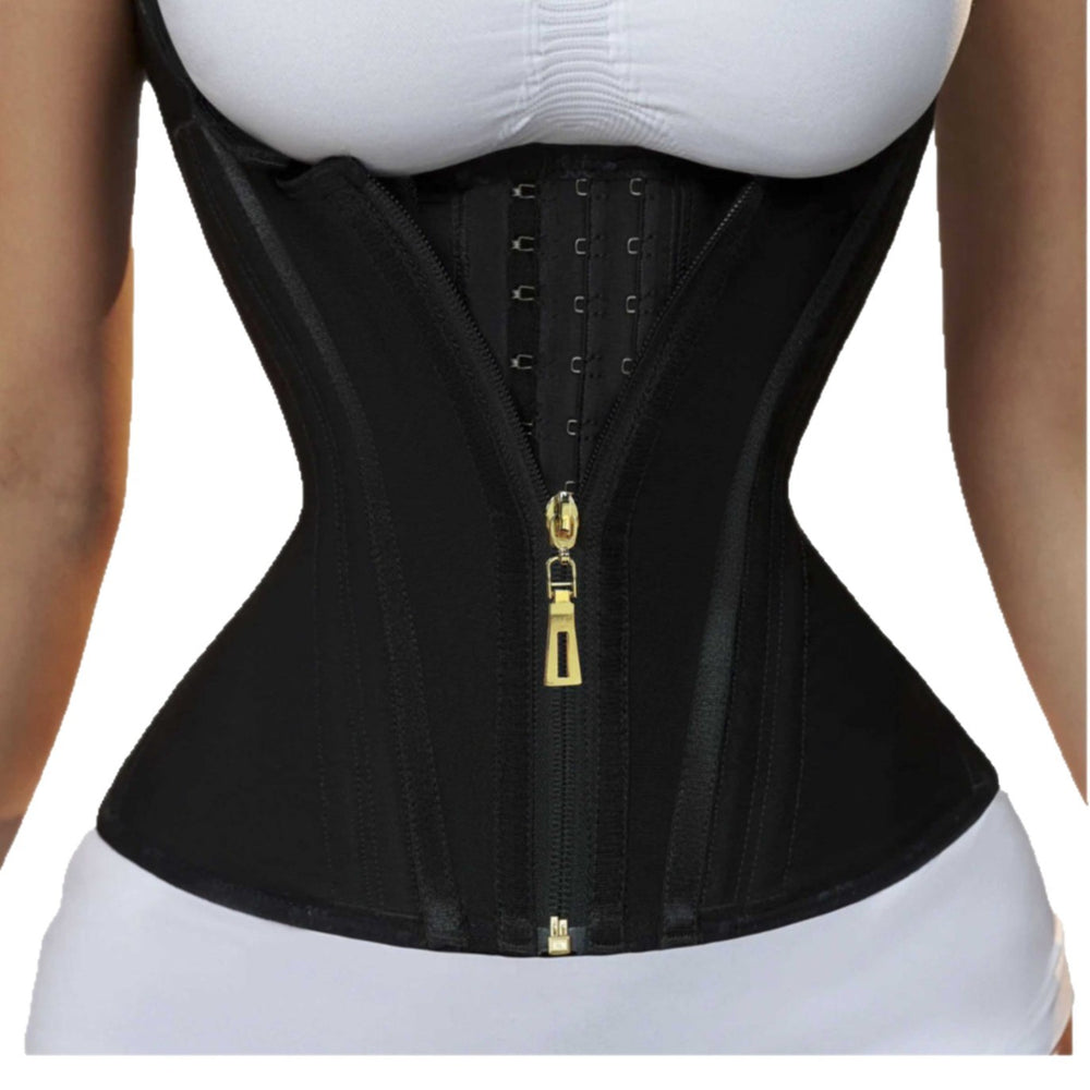 Xiyin tik  hot zipper double-layer steel frame tight waist shaping tops abdominal latex shaping vest