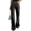 autumnew arrival  washed slit popular carefully selected mid-waist elegant denim pants casual pants