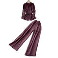 Light mature style bows strap waist shirt women's summerhigh waistloose pants silm two-piece set autumwork clothing