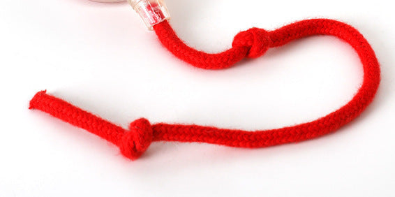new cat toy gravity smart red rope rolling ball bird sound electric cat teasing ball tooth grinding and bite resistance