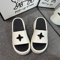 Thick soleplatform shoes slippers for women summer outwearthick sole stepping on shit feeling 2025new arrivalsummerpopular beach sandals