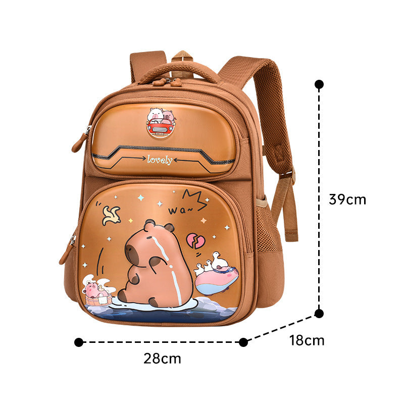 Labubu children's schoolbag new girls primary school students 2345th grade cartoon animation burden reduction ridge backpack
