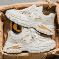 Men's spring work shoes: construction, labor, safety, athletic, casual, retro, thick-soled, height-increasing, workwear, dad shoes