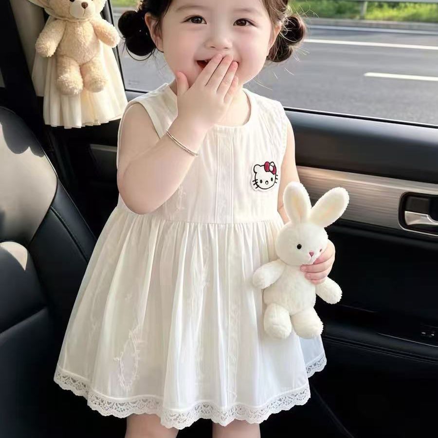 Summer baby skirt summer baby one-piece clothes baby thin super cute sweet princess bag butt clothes for small months