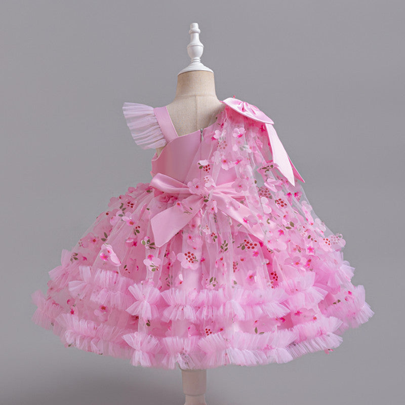 girls' dresses princess dress girls' children's day host performance costume niche design dress