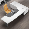 Accessible luxuryclassy sense paint boss desk office desk casual modern fashion executive desk office furniture table and chair combination