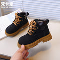 Vancahao kidsboots autumnew arrivalk-stylegirl knight boots boys big yellow boots medium and big kids