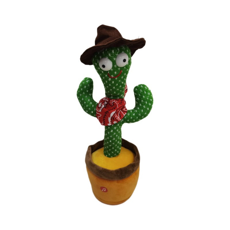 cactus toy that can talk, sing, dance and twist, electric stuffed doll, kids gift wholesale