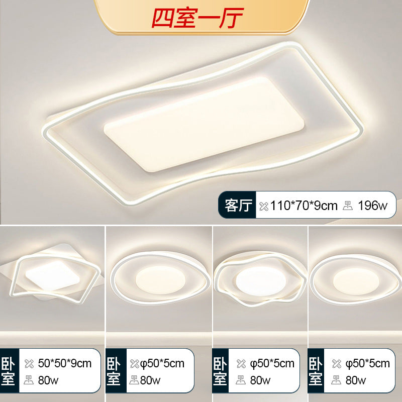 LED living room ceiling light cream wind living room main light bedroom light whole house home decoration lighting fixtures Zhongshan full spectrum