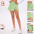 New summer fitness running sports skirt long sleeve top with padded bra tennis outfit golf tennis skirt for women