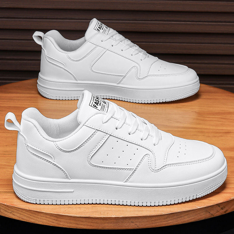 2025 new spring men's white sneakers breathable casual skate shoes athletic ins trendy low-top running shoes for men