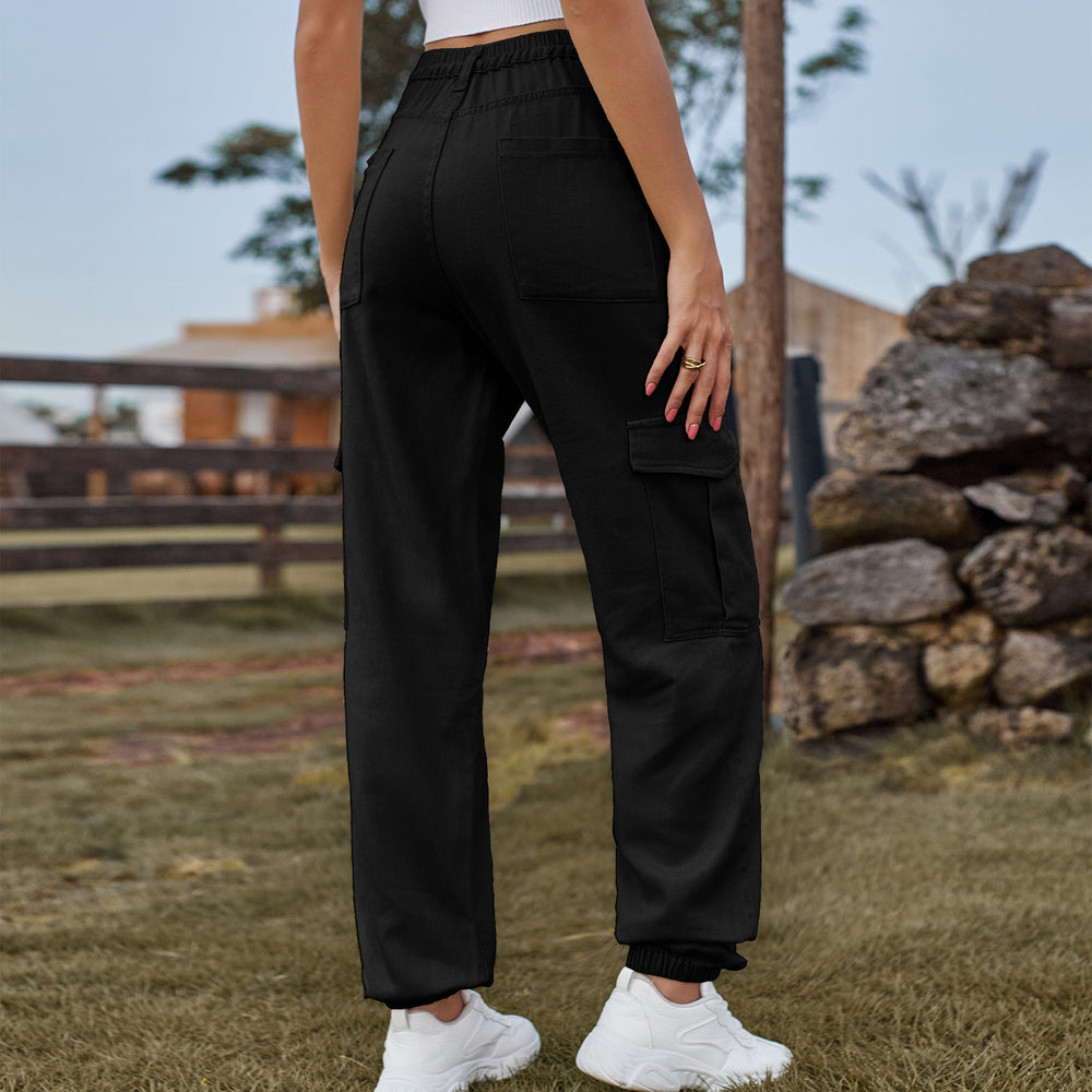 Fashion cross-border  new arrival denim semi-elastic design stylisheasiest for matchworkwear pants  women's trendy