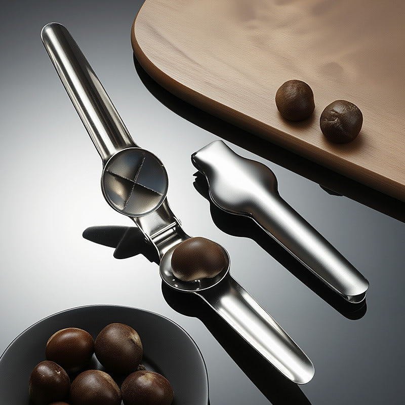 Stainless steel chestnut peeler - household chestnut opener with cross blade for easy peeling and shelling