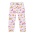 Gold powder butterfly cropped pants