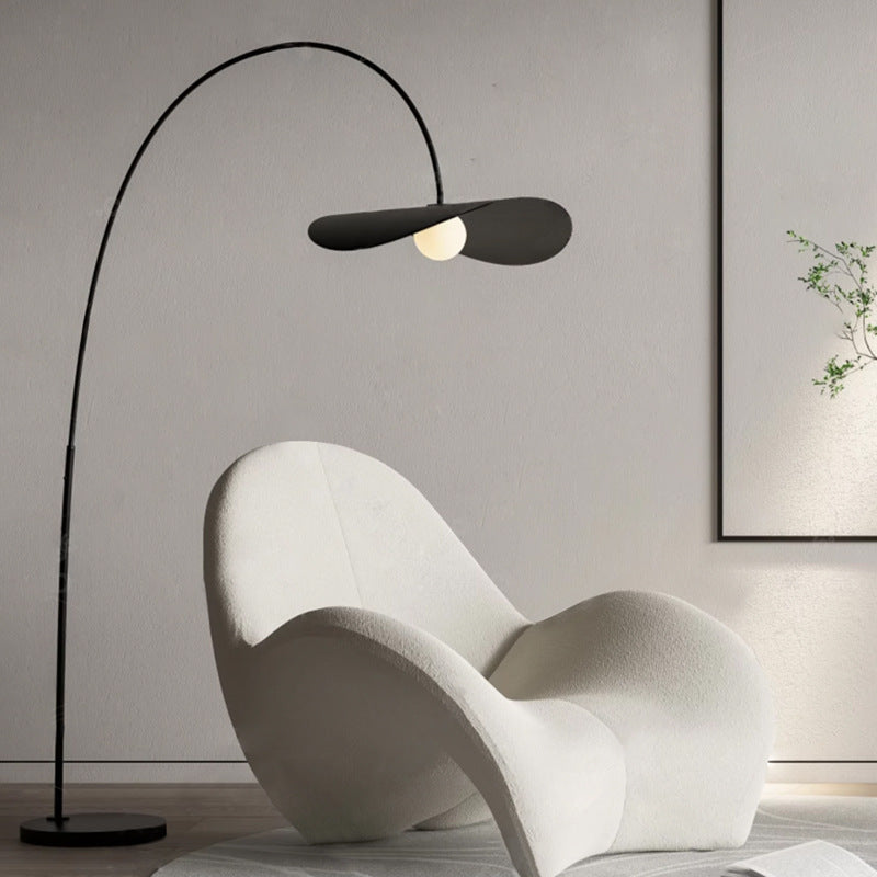 Hat floor lamp french modern minimalist living room sofa bedroom study retro unique fishing light designer lamp