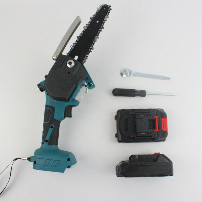 6 inch mini chainsaw, handheld chainsaw rechargeable small one-handed chainsaw garden lithium battery rechargeable chainsaw