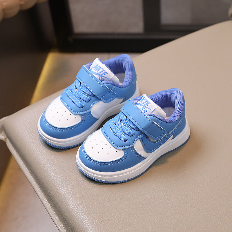 Spring/autumn new children's sports shoes: boys' casual low-top sneakers, girls' baby shoes, fashionable soft sole, ages 1-6