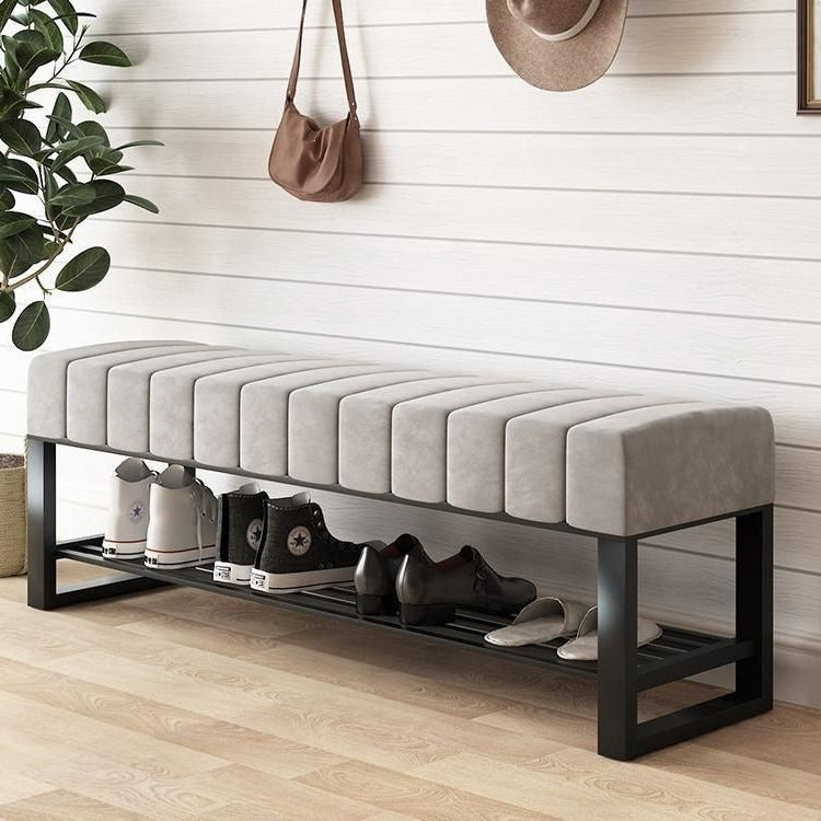 Best selling shoe changing bench popular light luxury bench shoe trial entry small for homeall-in-one door bench rectangular shoe cabinet