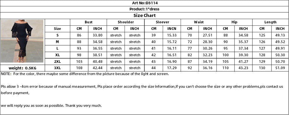 Amazon  spring/summer new lace patchwork off-the-shoulder bodycon evening gown - european & american style dress