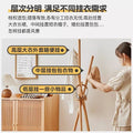 North american beech solid wood coat rack, freestanding garment rack, home clothes rack, vertical clothes room simple coat rack