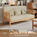 Scandinavian style solid wood single sofa chair living room for home rental house small casual lazy sofa modern casual