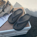 Women's summer flip-flops: thick-soled eva high-elastic rubber & plastic casual beach thong sandals - cross-border hot seller, lightweight & comfortable