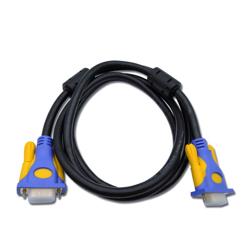 High-definition vga cable, professional-grade 3+9 vga cable, computer connection cable, gold-plated connector, vga data cable