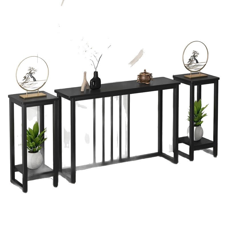 Simple table storage rack for home, wall-mounted long table, iron chinoiserie table, living room entrance table, for home entrance table