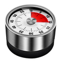stainless steel visual kitchen timer - baking & cooking stopwatch reminder alarm